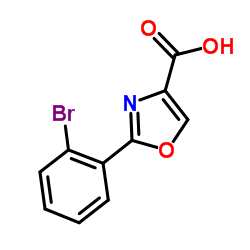 2-(2-Bromophenyl)-1,3-oxazole-4-carboxylic acid结构式