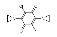 2,5-bis(aziridin-1-yl)-3-chloro-6-methylcyclohexa-2,5-diene-1,4-dione Structure