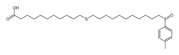 11-[11-(4-methylphenyl)sulfinylundecylsulfanyl]undecanoic acid Structure