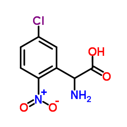 Amino(5-chloro-2-nitrophenyl)acetic acid结构式