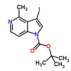 2-Methyl-2-propanyl 3-iodo-4-methyl-1H-pyrrolo[3,2-c]pyridine-1-carboxylate图片