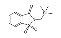 N-[(trimethylsilyl)methyl]saccharin结构式