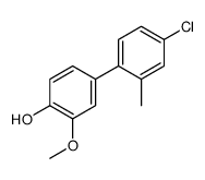 4-(4-chloro-2-methylphenyl)-2-methoxyphenol结构式