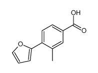 4-(furan-2-yl)-3-methylbenzoic acid Structure