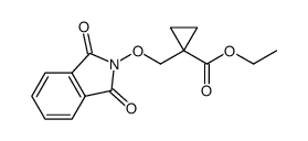 ethyl 1-(((1,3-dioxoisoindolin-2-yl)oxy)methyl)cyclopropane-1-carboxylate Structure