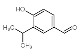 3-异丙基-4-羟基苯甲醛结构式