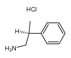 (S)-2-phenyl-propylamine, hydrochloride Structure