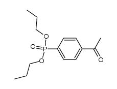dipropyl (4-acetylphenyl)phosphonate结构式