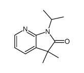 1,3-dihydro-3,3-dimethyl-1-(1-methylethyl)-2H-pyrrolo[2,3-b]pyridin-2-one结构式