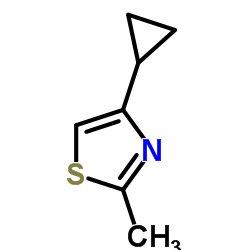 4-Cyclopropyl-2-methyl-1,3-thiazole structure