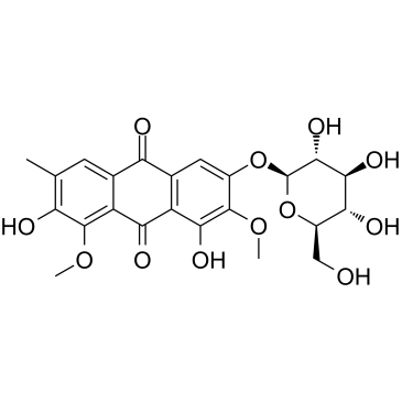 Aurantio-obtusin beta-D-glucoside Structure