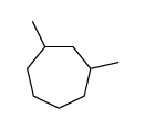 cis-1,3-Dimethylcycloheptane Structure