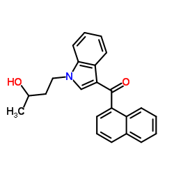 (±)-JWH 073 N-(3-hydroxybutyl) metabolite结构式