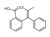 2-((Z)-2-chloro-1-phenyl-propenyl)-benzoic acid结构式