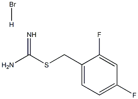 {[((2,4-二氟苯基)甲基]硫烷基}甲亚酰胺氢溴酸盐结构式