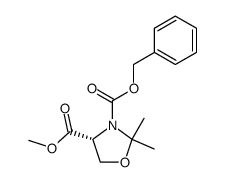 (R)-3-BENZYL 4-METHYL 2,2-DIMETHYLOXAZOLIDINE-3,4-DICARBOXYLATE picture