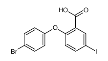 2-(4-bromophenoxy)-5-iodobenzoic acid结构式