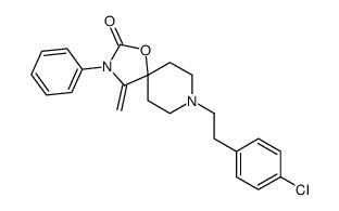 8-[2-(4-chlorophenyl)ethyl]-4-methylidene-3-phenyl-1-oxa-3,8-diazaspiro[4.5]decan-2-one结构式