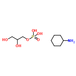2,3-Dihydroxy(13C3)propyl dihydrogen phosphate-cyclohexanamine (1:1) Structure