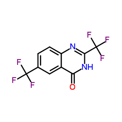 2,6-Bis(trifluoromethyl)-4(3H)-quinazolinone结构式