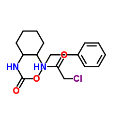 Benzyl {2-[(chloroacetyl)amino]cyclohexyl}carbamate结构式