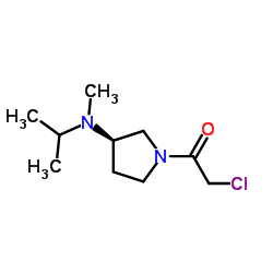 2-Chloro-1-{(3R)-3-[isopropyl(methyl)amino]-1-pyrrolidinyl}ethanone Structure