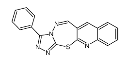 3-Phenyl-1,2,4-triazolo(3',4':2,3)(1,3,4)thiadiazepino(7,6-b)quinoline Structure