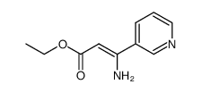 ethyl 3-amino-3-(pyridin-3-yl)acrylate Structure
