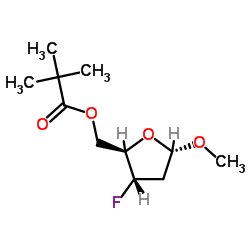 [(2R,3S,5S)-3-fluoro-5-methoxyoxolan-2-yl]methyl 2,2-dimethylpropanoate Structure