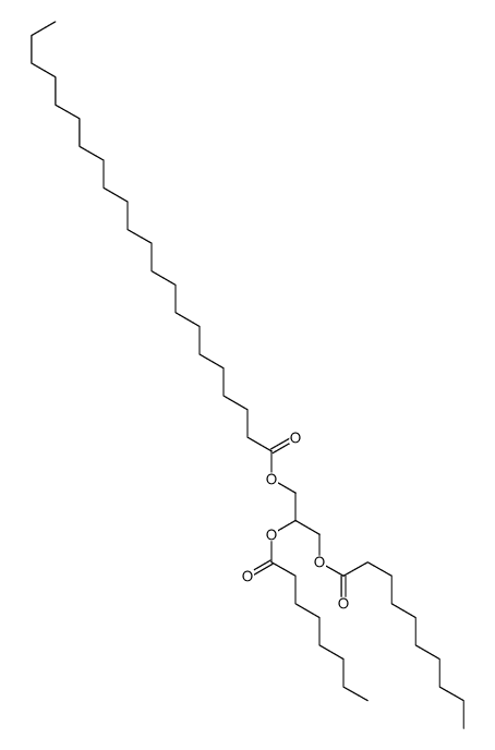 (3-decanoyloxy-2-octanoyloxypropyl) docosanoate Structure
