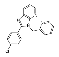 2-(4-chlorophenyl)-3-(pyridin-2-ylmethyl)imidazo[4,5-b]pyridine Structure