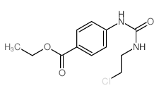 Benzoic acid,4-[[[(2-chloroethyl)amino]carbonyl]amino]-, ethyl ester Structure