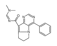 N-(dimethylaminomethylidene)-1-phenyl-7,8-dihydro-6H-pyrimido[4,5-b]pyrrolizine-5-carboxamide Structure