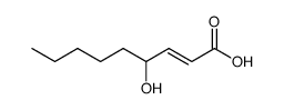 4-hydroxy-2-nonenoic acid Structure