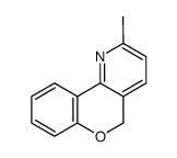 3-methyl-5H-(1)benzopyrano(4,3-b)pyridine Structure