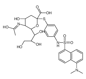 (2S,4S,5R,6R)-5-acetamido-2-[4-[[5-(dimethylamino)naphthalen-1-yl]sulfonylamino]phenyl]sulfanyl-4-hydroxy-6-[(1R,2R)-1,2,3-trihydroxypropyl]oxane-2-carboxylic acid Structure