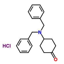 4-(Dibenzylamino)cyclohexanone hydrochloride Structure