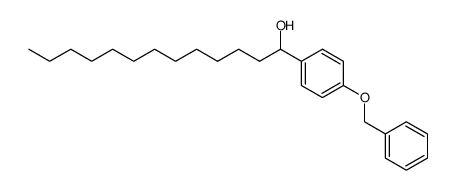 1-(4-(benzyloxy)phenyl)tridecan-1-ol结构式