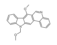 7-methoxy-12-(methoxymethyl)-12H-indolo[3,2-j]phenanthridine Structure