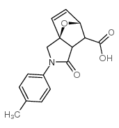 4-OXO-3-P-TOLYL-10-OXA-3-AZA-TRICYCLO[5.2.1.0(1,5)]DEC-8-ENE-6-CARBOXYLIC ACID Structure