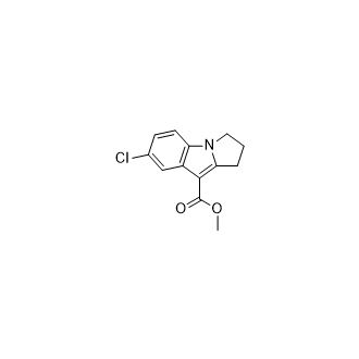 Methyl 7-chloro-2,3-dihydro-1H-pyrrolo[1,2-a]indole-9-carboxylate Structure