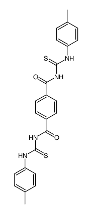 N,N'-di((4-methylphenyl)aminothiocarbonyl)terephthalamide Structure