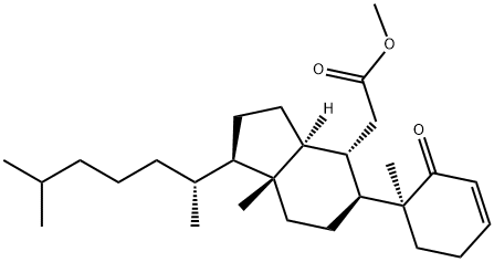 (10α)-1-Oxo-5,6-secocholest-2-en-6-oic acid methyl ester结构式