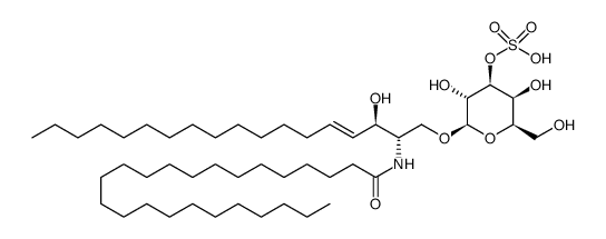 C24 3'-sulfo Galactosylceramide (d18:1/24:0) Structure