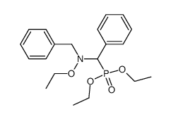 (R,S)-(α-(Benzyl(ethoxy)amino)benzyl)phosphonsaeure-diethylester Structure