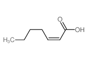 2-Heptenoic acid, (2Z)- Structure