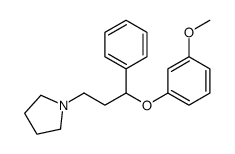 1-[3-(3-methoxyphenoxy)-3-phenylpropyl]pyrrolidine Structure