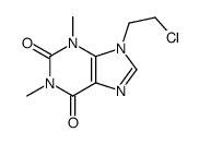 9-(2-chloroethyl)-1,3-dimethylpurine-2,6-dione结构式