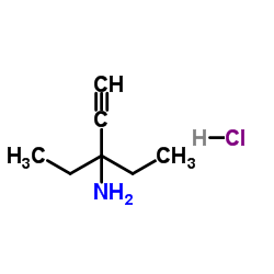 3-Ethyl-1-pentyn-3-amine hydrochloride (1:1)结构式