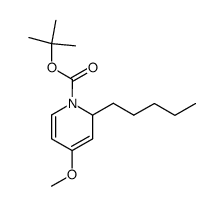 tert-butyl 4-methoxy-2-pentylpyridine-1(2H)-carboxylate结构式